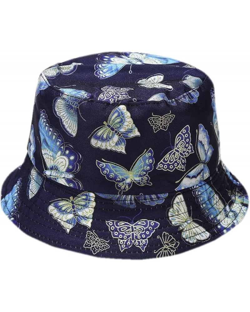 Fashion Sunshade Hat Hat Men's Fisherman's Hat and Outdoor Women's Basin Baseball Caps Coneflower Modern Navy $9.45 Sun Hats