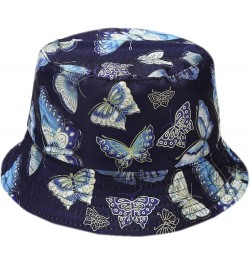 Fashion Sunshade Hat Hat Men's Fisherman's Hat and Outdoor Women's Basin Baseball Caps Coneflower Modern Navy $9.45 Sun Hats