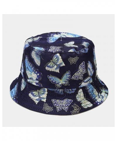 Fashion Sunshade Hat Hat Men's Fisherman's Hat and Outdoor Women's Basin Baseball Caps Coneflower Modern Navy $9.45 Sun Hats