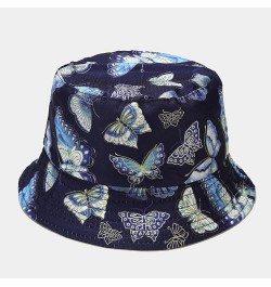 Fashion Sunshade Hat Hat Men's Fisherman's Hat and Outdoor Women's Basin Baseball Caps Coneflower Modern Navy $9.45 Sun Hats