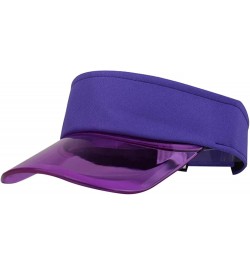 Women Vintage Baseball Hats Large Brim Summer Sun Visor Hats Empty Top Quick Drying Wide Brim Hat for Men and Women Purple $9...