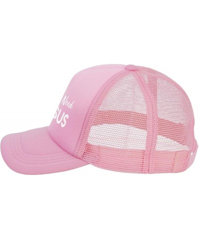 Y'all Need Jesus Funny Gift for Women Men Gifts Mesh Unisex-Adult Adjustable Snapback Trucker Hat Baseball Hats Black Pink $1...