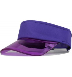 Women Vintage Baseball Hats Large Brim Summer Sun Visor Hats Empty Top Quick Drying Wide Brim Hat for Men and Women Purple $9...