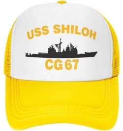 Navy USS Shiloh CG-67 Flag-Baseball Caps Denim Hats Cowboy Knit hat Fisherman's hat Yellow $17.30 Baseball Caps