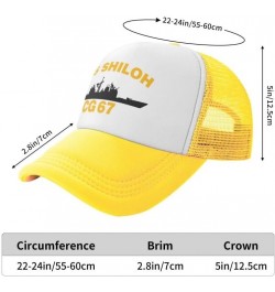 Navy USS Shiloh CG-67 Flag-Baseball Caps Denim Hats Cowboy Knit hat Fisherman's hat Yellow $17.30 Baseball Caps