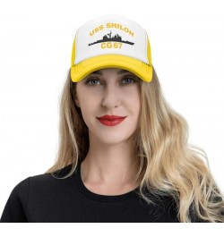 Navy USS Shiloh CG-67 Flag-Baseball Caps Denim Hats Cowboy Knit hat Fisherman's hat Yellow $17.30 Baseball Caps