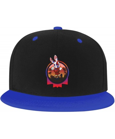 Cool Bunny Baseball Cap for Men Women Snapback Hat Adjustable Flat Bill Hats Blue $13.35 Baseball Caps