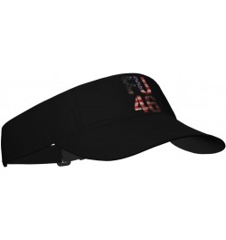 FU 46 Visor Hats Novelty Adjustable Sport Sun Visor Cap Empty Top Baseball Hat for Men and Women Black $11.39 Visors