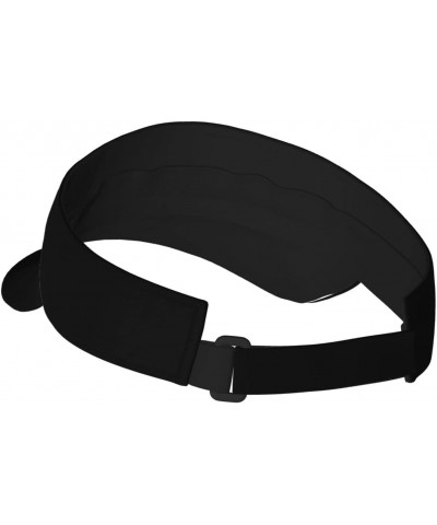 FU 46 Visor Hats Novelty Adjustable Sport Sun Visor Cap Empty Top Baseball Hat for Men and Women Black $11.39 Visors