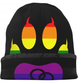 Gay Furry Pride Comfort Elegance Knitted Hat Black Daily for Men Women $13.89 Skullies & Beanies