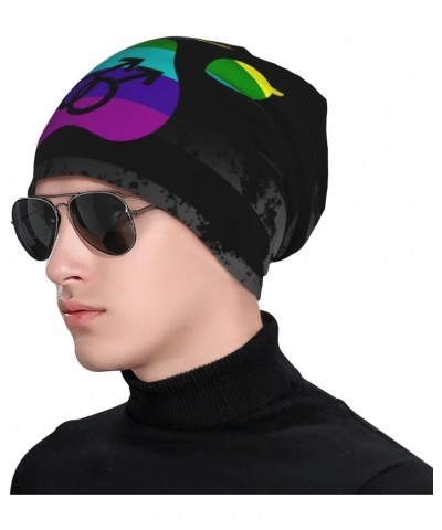 Gay Furry Pride Comfort Elegance Knitted Hat Black Daily for Men Women $13.89 Skullies & Beanies