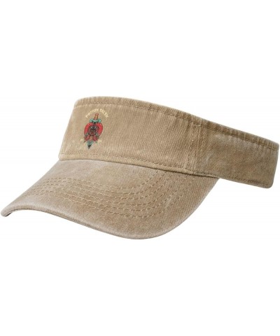 Fierce Snake Sun Visor Hats for Women Men Sun Hat Cotton Golf Hat Vintage Baseball Cap Natural $12.32 Visors