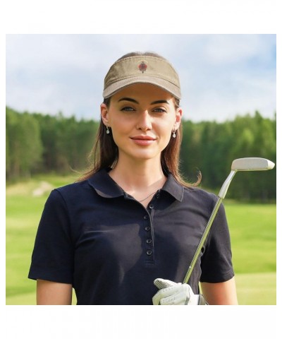 Fierce Snake Sun Visor Hats for Women Men Sun Hat Cotton Golf Hat Vintage Baseball Cap Natural $12.32 Visors