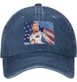 Talladega Nights The Ballad of Ricky Bobby Flag Baseball Caps Denim Hats Cowboy Knit hat Fisherman's hat Navy Blue $17.09 Bas...