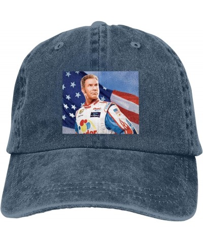 Talladega Nights The Ballad of Ricky Bobby Flag Baseball Caps Denim Hats Cowboy Knit hat Fisherman's hat Navy Blue $17.09 Bas...