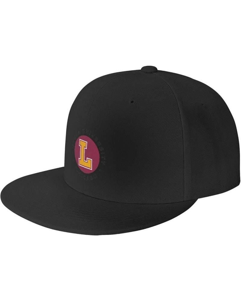 Loyola University Hats for Men Flat Bill Fitted Caps Hiphop Rap Adjustable Baseball Trucker Dad Hat Black $19.67 Baseball Caps