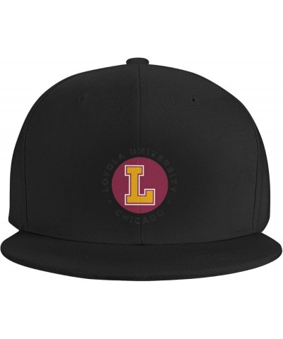 Loyola University Hats for Men Flat Bill Fitted Caps Hiphop Rap Adjustable Baseball Trucker Dad Hat Black $19.67 Baseball Caps