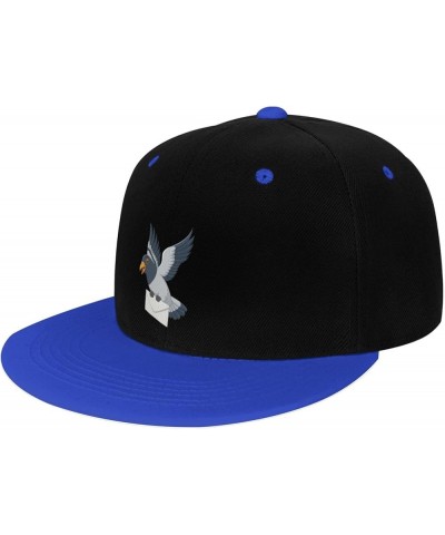 Cute Pigeon Snapback Hat for Men Women Baseball Cap Trucker Flat Bill Hats Dad Caps Blue $9.94 Baseball Caps