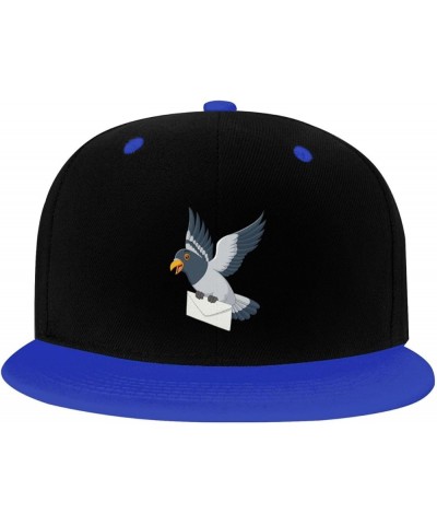 Cute Pigeon Snapback Hat for Men Women Baseball Cap Trucker Flat Bill Hats Dad Caps Blue $9.94 Baseball Caps