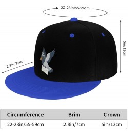 Cute Pigeon Snapback Hat for Men Women Baseball Cap Trucker Flat Bill Hats Dad Caps Blue $9.94 Baseball Caps