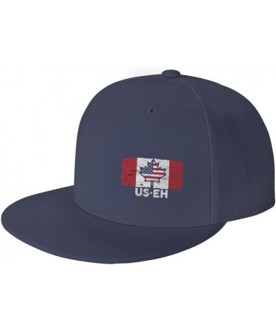 US EH America and Canada Flag-Denim Hats Cowboy Knit hat Baseball Caps Fisherman's hat Navy Blue $14.61 Baseball Caps