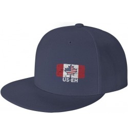 US EH America and Canada Flag-Denim Hats Cowboy Knit hat Baseball Caps Fisherman's hat Navy Blue $14.61 Baseball Caps