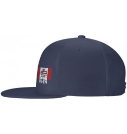 US EH America and Canada Flag-Denim Hats Cowboy Knit hat Baseball Caps Fisherman's hat Navy Blue $14.61 Baseball Caps