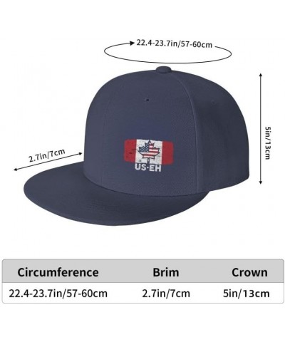 US EH America and Canada Flag-Denim Hats Cowboy Knit hat Baseball Caps Fisherman's hat Navy Blue $14.61 Baseball Caps