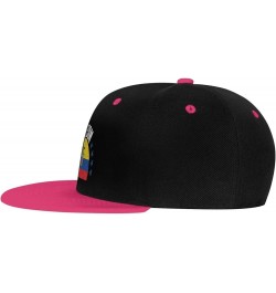 The Ecuador Flag and Freedom Snapback Hat for Men Women Baseball Cap Trucker Flat Bill Hats Dad Caps Pink $10.91 Baseball Caps