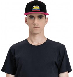 The Ecuador Flag and Freedom Snapback Hat for Men Women Baseball Cap Trucker Flat Bill Hats Dad Caps Pink $10.91 Baseball Caps