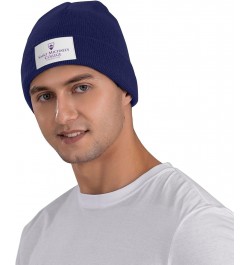 Saint Michael's College Logo Cold Weather Cuffed Knit Beanie Skully Cap Hat One Size Fit Most Navy Blue $12.75 Skullies & Bea...