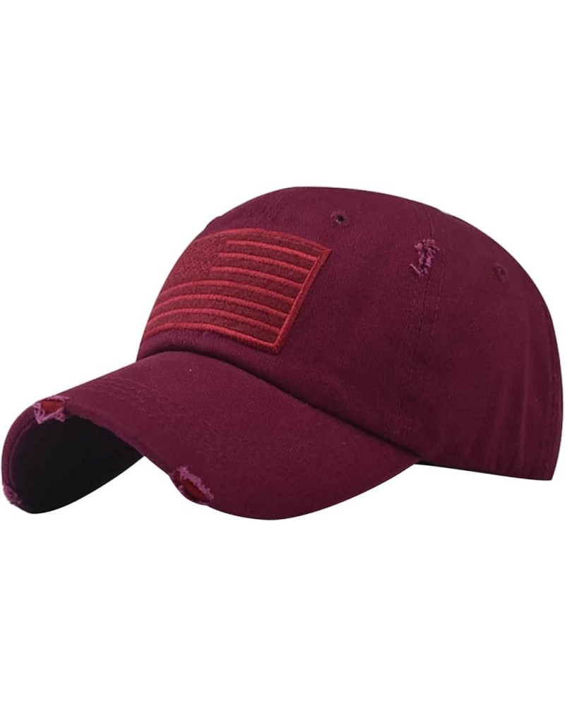 Womens Baseball Hats for Men Premium Snapback for Men and Women Sun Hat Womens Golf Hiking Fishing Sports Running Hat Wine $5...