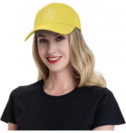 Wiccan and Pagan Symbolism Unisex Baseball Cap Golf Dad Hat Trucker Hats Yellow $10.85 Baseball Caps