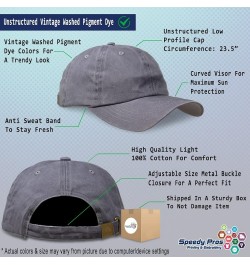 Custom Soft Washed Baseball Cap Iowa Style B Cotton Dad Hats for Men & Women Grey Design Only $14.50 Baseball Caps