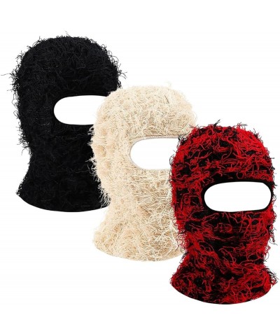 2 Pieces Winter Distressed Balaclava Knitted Ski Full Face Mask for Women Men 3 Pcs K $11.98 Balaclavas