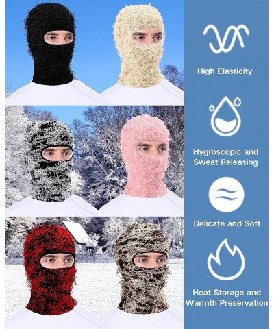 2 Pieces Winter Distressed Balaclava Knitted Ski Full Face Mask for Women Men 3 Pcs K $11.98 Balaclavas