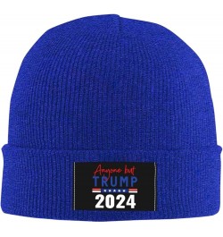 Anyone But Trump 2024 Funny Gift Beanie Hat Women Winter Hat Men Knit Slouchy Skull Cap Knitted Hat Hedging Hat Black Blue $9...