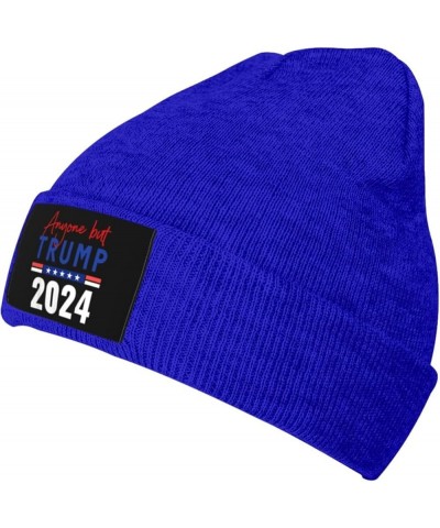 Anyone But Trump 2024 Funny Gift Beanie Hat Women Winter Hat Men Knit Slouchy Skull Cap Knitted Hat Hedging Hat Black Blue $9...