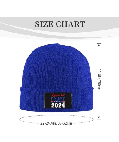 Anyone But Trump 2024 Funny Gift Beanie Hat Women Winter Hat Men Knit Slouchy Skull Cap Knitted Hat Hedging Hat Black Blue $9...