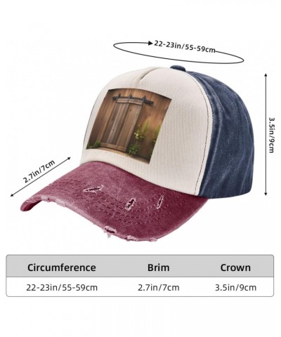 Vintage Door Sporty Cap for All Seasons,Unisex Baseball Cap,Ideal Fishing Hat for Men and Women $13.50 Skullies & Beanies