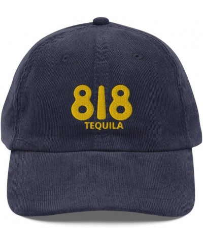 NG 818 Tequila Vintage Corduroy Cap Relaxed Fit Curved Bill Low Crown Funny Adult Humor Hat Navy $17.64 Baseball Caps