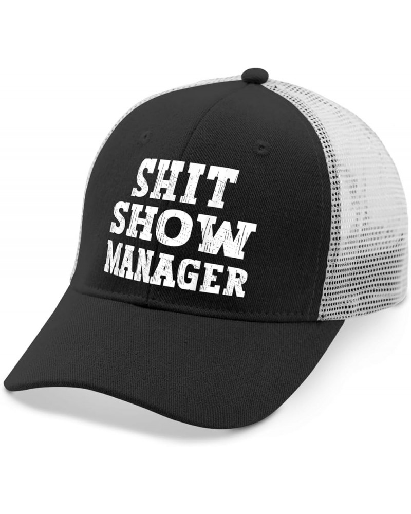 Funny Hats Shit Show Manager Hat for Mens Women AllBlack Cowgirl Hat Birthday Hats Cowgirl Hats Golf Hat Allblack $12.87 Sun ...