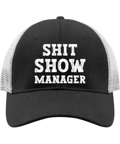 Funny Hats Shit Show Manager Hat for Mens Women AllBlack Cowgirl Hat Birthday Hats Cowgirl Hats Golf Hat Allblack $12.87 Sun ...