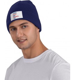 Jesus and America Too Beanie Knit Women Hats Black Daily Knit Ribbed Cap Men Winter Warm Hat Navy Blue $9.93 Skullies & Beanies