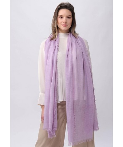 ColdDye Solid Colour Wrap - Women Soft Fashion Scarf- allseason & occasion Lavender $16.74 Scarves