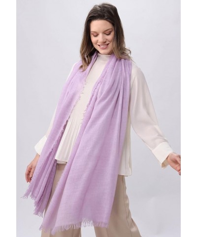 ColdDye Solid Colour Wrap - Women Soft Fashion Scarf- allseason & occasion Lavender $16.74 Scarves