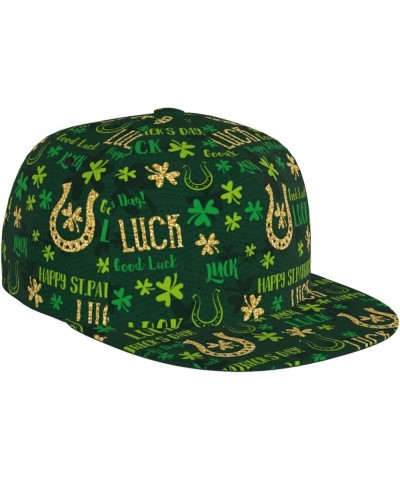 St. Patrick's Day Baseball Cap, Flat Brim Trucker Hat, Buckle Adjustable St. Patrick's Day11 $10.19 Baseball Caps