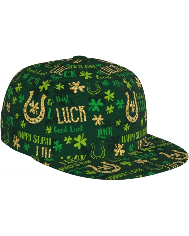 St. Patrick's Day Baseball Cap, Flat Brim Trucker Hat, Buckle Adjustable St. Patrick's Day11 $10.19 Baseball Caps