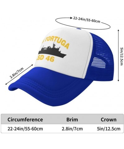 USS Tortuga LSD 46 Flag-Trucker Hats Denim Hats Cowboy Knit hat Baseball Caps Fisherman's hat Blue $13.99 Baseball Caps