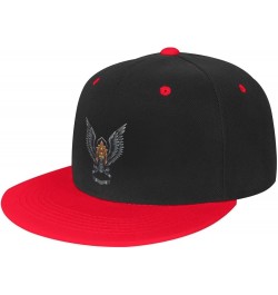 Flying Skulls Baseball Cap for Men Women Snapback Hat Adjustable Flat Bill Hats Red $14.09 Baseball Caps